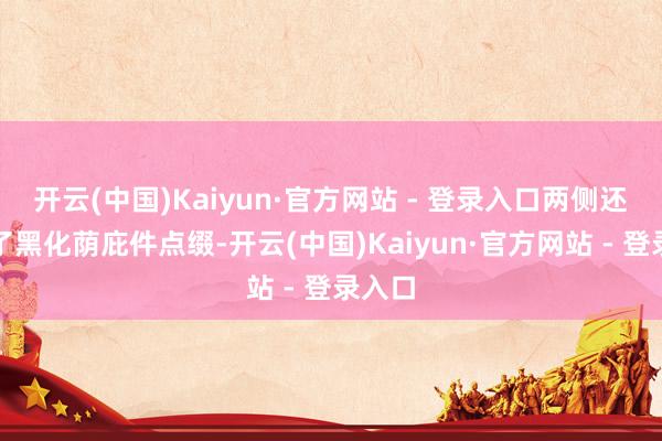 开云(中国)Kaiyun·官方网站 - 登录入口两侧还融入了黑化荫庇件点缀-开云(中国)Kaiyun·官方网站 - 登录入口