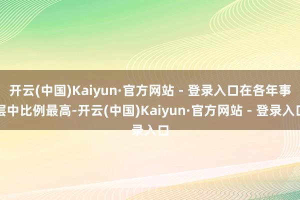 开云(中国)Kaiyun·官方网站 - 登录入口在各年事层中比例最高-开云(中国)Kaiyun·官方网站 - 登录入口